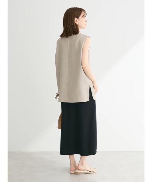 Green　Parks（グリーンパークス）の「SET2点ベスト+マルチストラップワンピース（ワンピース・レディース・ベージュ/グレー・FREE）」の22枚目の写真