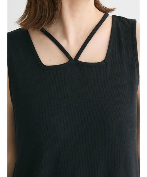 Green　Parks（グリーンパークス）の「SET2点ベスト+マルチストラップワンピース（ワンピース・レディース・ベージュ/グレー・FREE）」の19枚目の写真