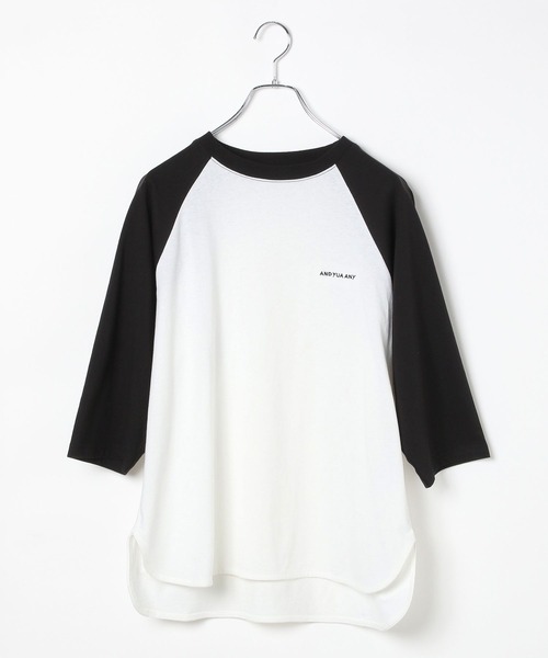 GLOBAL WORK（グローバルワーク）の「USAロゴ刺繍7分袖/AND YUA ANY/115717（Tシャツ/カットソー・キッズ・グリーン/ブラック・150cm/160cm）」の11枚目の写真