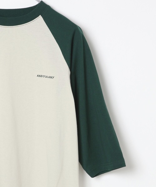 GLOBAL WORK（グローバルワーク）の「USAロゴ刺繍7分袖/AND YUA ANY/115717（Tシャツ/カットソー・キッズ・グリーン/ブラック・150cm/160cm）」の8枚目の写真