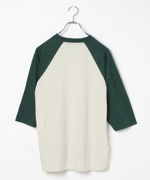 GLOBAL WORK（グローバルワーク）の「USAロゴ刺繍7分袖/AND YUA ANY/115717（Tシャツ/カットソー・キッズ・グリーン/ブラック・150cm/160cm）」の6枚目の写真