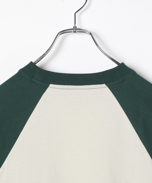 GLOBAL WORK（グローバルワーク）の「USAロゴ刺繍7分袖/AND YUA ANY/115717（Tシャツ/カットソー・キッズ・グリーン/ブラック・150cm/160cm）」の5枚目の写真