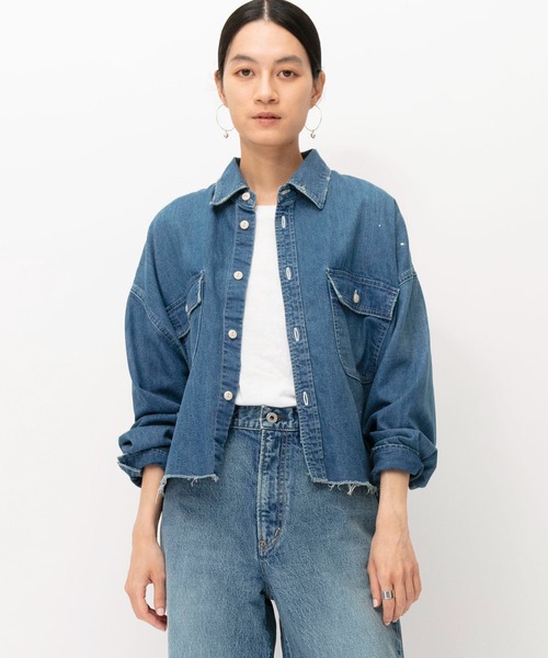 デニムクロップドシャツ（シャツ/ブラウス）｜Johnbull（ジョンブル）