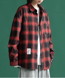 BEAMS BOY レッドチェックオーバーサイズシャツ BEAMS BOY レッドチェックオーバーサイズシャツ BEAMS BOY