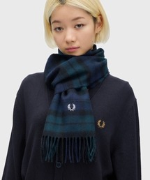 FRED PERRY(tbhy[)Lambswool Tartan Scarf^E[^[^`FbN}t[(}t[)