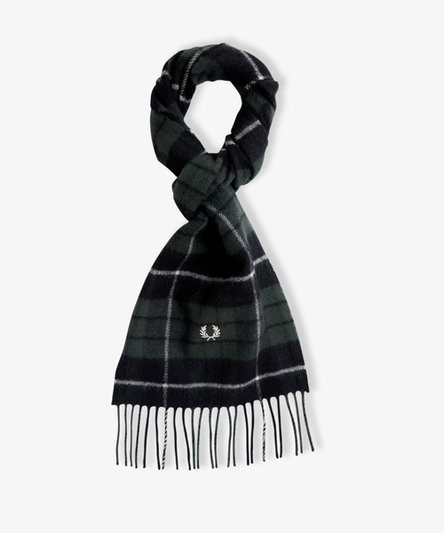 【セール】Lambswool Tartan Scarf（マフラー）｜FRED PERRY（フレッドペリー）
