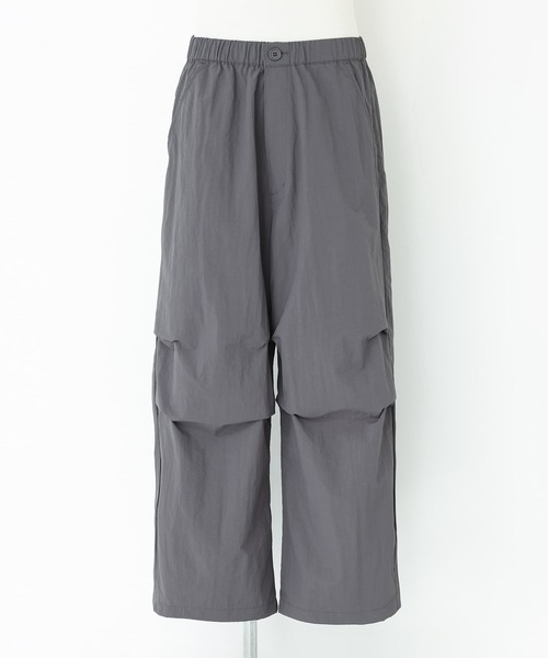 n'OrLABEL（ノアールレーベル）の「『ワイドトラックパンツ』（カーゴパンツ・メンズ・グレー/ブラック・M/L）」の10枚目の写真