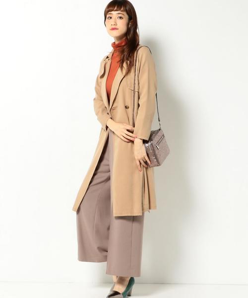 Another Edition（アナザーエディション）の「リヨセルトレンチコート/AEBC ﾘﾖｾﾙ　TRENCH◆（トレンチコート・レディース・ベージュ/オリーブ・MEDIUM/SMALL）」の6枚目の写真