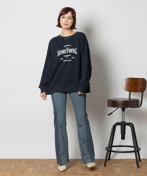 SOMETHING（サムシング）の「SOMETHING(サムシング)【レディース】「LISA」切り替えフレアパンツ（デニムパンツ・レディース・ダークインディゴブルー・25inch/26inch/27inch/28inch）」の22枚目の写真