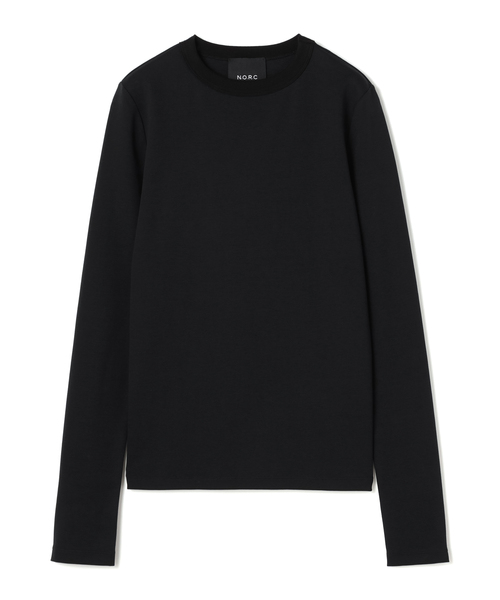 N.O.R.C（ノーク）の「マルチファンクションボトルネックトップス（Tシャツ/カットソー・レディース・オフホワイト/ブラック/チャコール・フリー）」の22枚目の写真