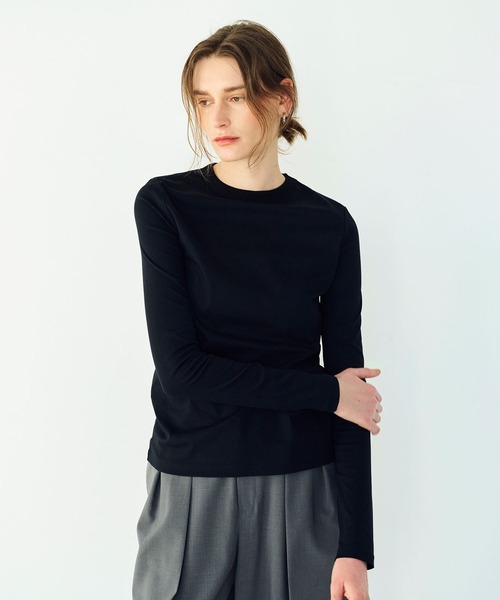 N.O.R.C（ノーク）の「マルチファンクションボトルネックトップス（Tシャツ/カットソー・レディース・オフホワイト/ブラック/チャコール・フリー）」の15枚目の写真