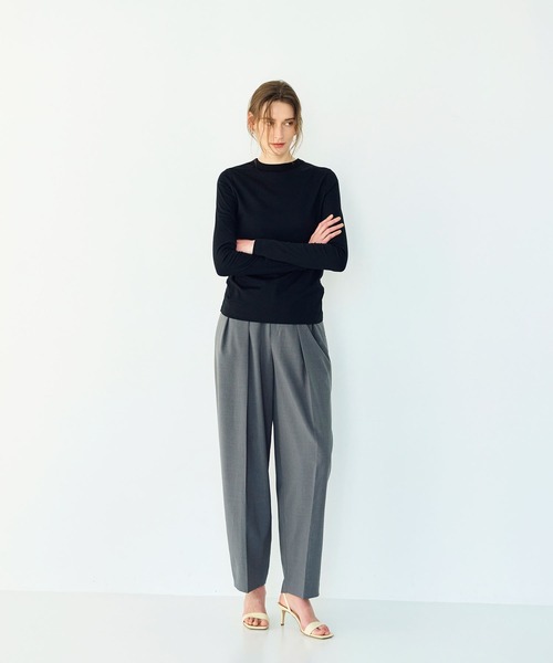 N.O.R.C（ノーク）の「マルチファンクションボトルネックトップス（Tシャツ/カットソー・レディース・オフホワイト/ブラック/チャコール・フリー）」の12枚目の写真