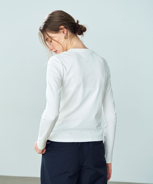 N.O.R.C（ノーク）の「マルチファンクションボトルネックトップス（Tシャツ/カットソー・レディース・オフホワイト/ブラック/チャコール・フリー）」の7枚目の写真