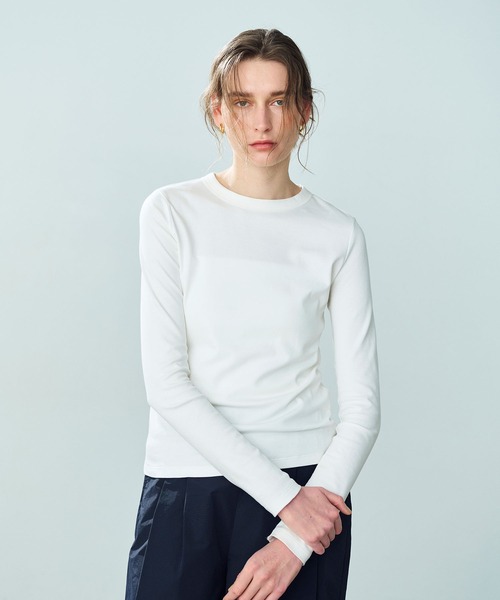 N.O.R.C（ノーク）の「マルチファンクションボトルネックトップス（Tシャツ/カットソー・レディース・オフホワイト/ブラック/チャコール・フリー）」の10枚目の写真