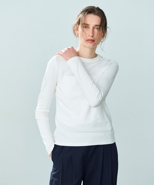 N.O.R.C（ノーク）の「マルチファンクションボトルネックトップス（Tシャツ/カットソー・レディース・オフホワイト/ブラック/チャコール・フリー）」の8枚目の写真