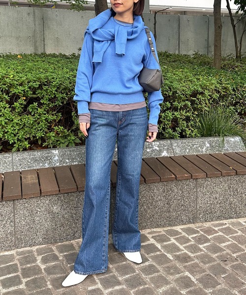 N.O.R.C（ノーク）の「マルチファンクションボトルネックトップス（Tシャツ/カットソー・レディース・オフホワイト/ブラック/チャコール・フリー）」の19枚目の写真