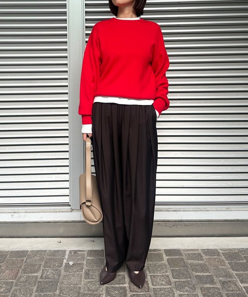 N.O.R.C（ノーク）の「マルチファンクションボトルネックトップス（Tシャツ/カットソー・レディース・オフホワイト/ブラック/チャコール・フリー）」の16枚目の写真