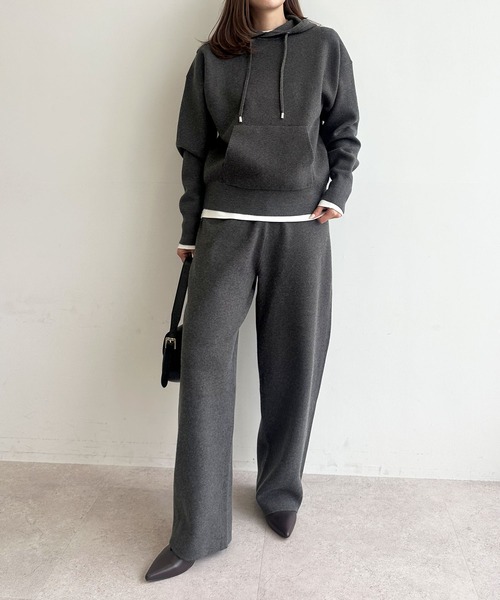 N.O.R.C（ノーク）の「マルチファンクションボトルネックトップス（Tシャツ/カットソー・レディース・オフホワイト/ブラック/チャコール・フリー）」の20枚目の写真