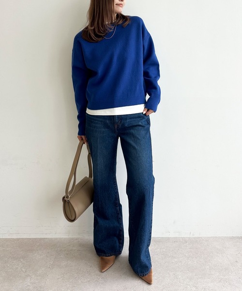 N.O.R.C（ノーク）の「マルチファンクションボトルネックトップス（Tシャツ/カットソー・レディース・オフホワイト/ブラック/チャコール・フリー）」の21枚目の写真