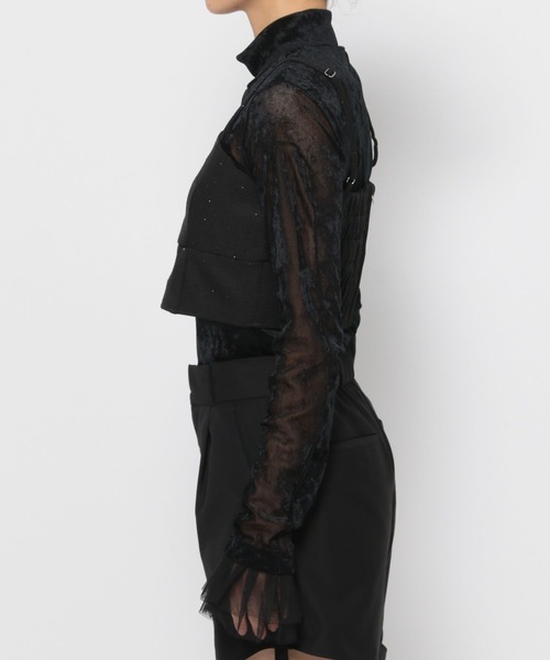 HARE(ハレ)の「イソザイデザインビスチェ(HARE)(ベスト・レディース・ブラック/グレー/ブラック系その他・FREE)」の11枚目の写真