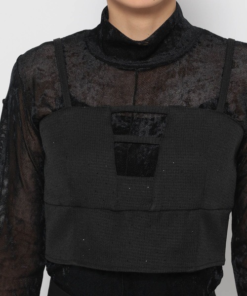 HARE(ハレ)の「イソザイデザインビスチェ(HARE)(ベスト・レディース・ブラック/グレー/ブラック系その他・FREE)」の14枚目の写真