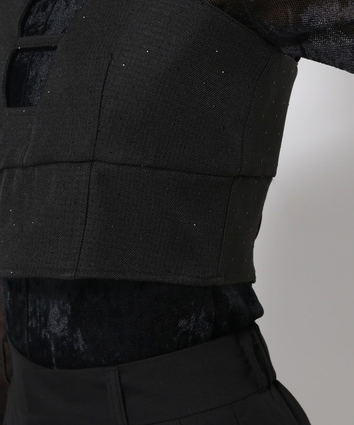 HARE(ハレ)の「イソザイデザインビスチェ(HARE)(ベスト・レディース・ブラック/グレー/ブラック系その他・FREE)」の16枚目の写真