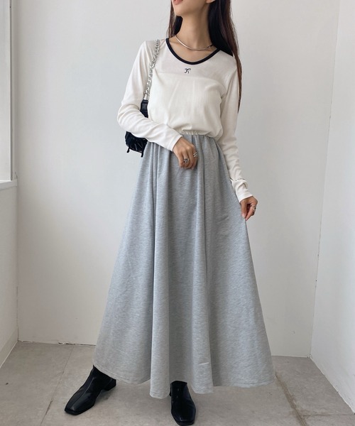 United store(ユナイテッドストア)の「ロングドレープスカート(スカート・レディース・ダークグレー/ブラック/グレー・M/L)」の13枚目の写真