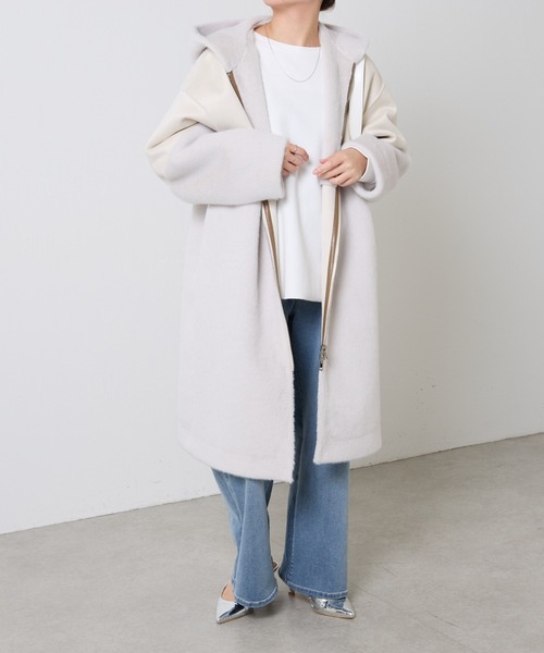 COLLAGE GALLARDAGALANTE（コラージュガリャルダガランテ）の「リバーシブルファーコート（その他アウター・レディース・ブラウン/アイボリー・FREE）」の3枚目の写真