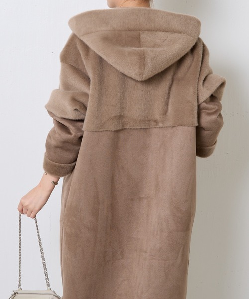 COLLAGE GALLARDAGALANTE（コラージュガリャルダガランテ）の「リバーシブルファーコート（その他アウター・レディース・ブラウン/アイボリー・FREE）」の15枚目の写真