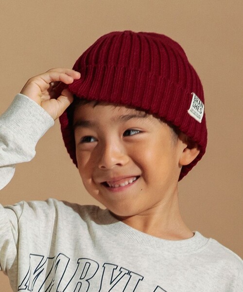 ニットキャップ・ビーニー LE KASHA Midnight blue cashmere beanie hat (MEGEVE0 933) SHORT BEANIE(ONESIZE CHARCOAL GRAY): ニットキャップ｜帽子