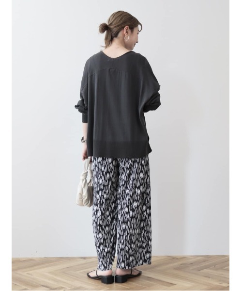 AMERICAN HOLIC(アメリカンホリック)の「セルフカットプリーツイージーパンツ(その他パンツ・レディース・A/B・M/L)」の4枚目の写真