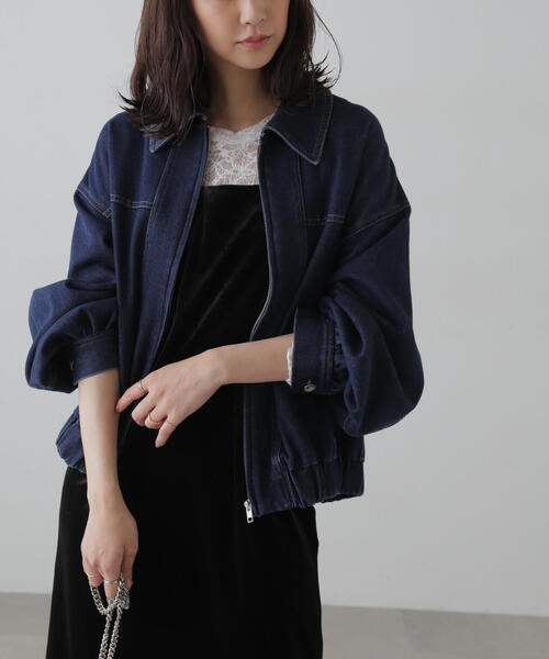 ◆デニムブルゾン