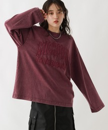 RAGEBLUE | カレッジロゴピグメントルーズロングTシャツ(Tシャツ/カットソー)