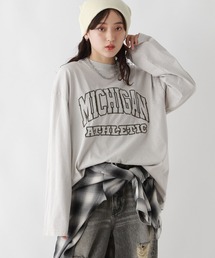 RAGEBLUE | カレッジロゴピグメントルーズロングTシャツ(Tシャツ/カットソー)