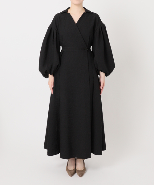 NOBLE✖️ L'AUBE BLANC フクレジャガードワンピース Noble（ノーブル）の「【NOBLE×L'AUBE BLANC】フクレジャガード