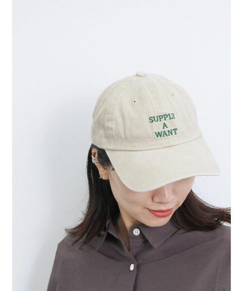 Samansa Mos2 blue（サマンサモスモスブルー）の「ウォッシュドロゴキャップ（ハット・レディース・グリーン/ベージュ/ネイビー・F）」の7枚目の写真