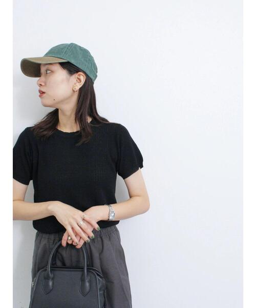 Samansa Mos2 blue（サマンサモスモスブルー）の「ウォッシュドロゴキャップ（ハット・レディース・グリーン/ベージュ/ネイビー・F）」の13枚目の写真