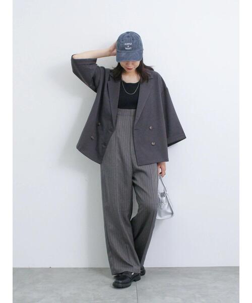 Samansa Mos2 blue（サマンサモスモスブルー）の「ウォッシュドロゴキャップ（ハット・レディース・グリーン/ベージュ/ネイビー・F）」の18枚目の写真