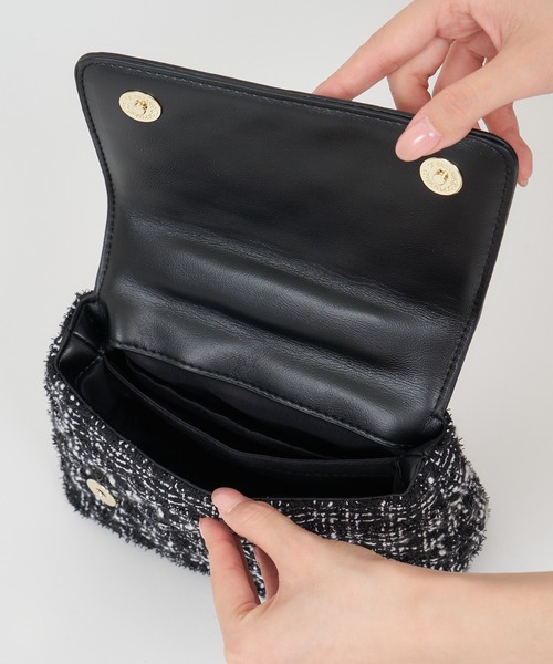 【セール】ツイードキルティングチェーンハンドルBAG（ハンドバッグ）｜ROYAL PARTY（ロイヤルパーティー）