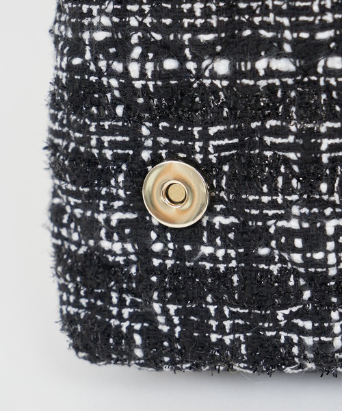 【セール】ツイードキルティングチェーンハンドルBAG（ハンドバッグ）｜ROYAL PARTY（ロイヤルパーティー）