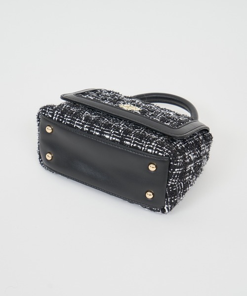【セール】ツイードキルティングチェーンハンドルBAG（ハンドバッグ）｜ROYAL PARTY（ロイヤルパーティー）