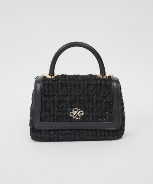 【セール】ツイードキルティングチェーンハンドルBAG（ハンドバッグ）｜ROYAL PARTY（ロイヤルパーティー）