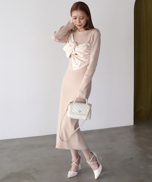 【セール】ツイードキルティングチェーンハンドルBAG（ハンドバッグ）｜ROYAL PARTY（ロイヤルパーティー）