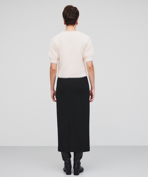 cloenc（クロエンス）の「◆【春セール／手洗い可】ハーフスリーブ シャギーニットプルオーバー（ニット/セーター・レディース・ピンク/チャコールグレー/ブラック・02）」の5枚目の写真