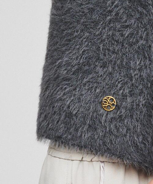 cloenc（クロエンス）の「◆【春セール／手洗い可】ハーフスリーブ シャギーニットプルオーバー（ニット/セーター・レディース・ピンク/チャコールグレー/ブラック・02）」の15枚目の写真