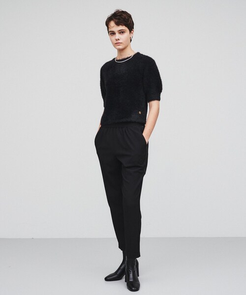 cloenc（クロエンス）の「◆【春セール／手洗い可】ハーフスリーブ シャギーニットプルオーバー（ニット/セーター・レディース・ピンク/チャコールグレー/ブラック・02）」の16枚目の写真