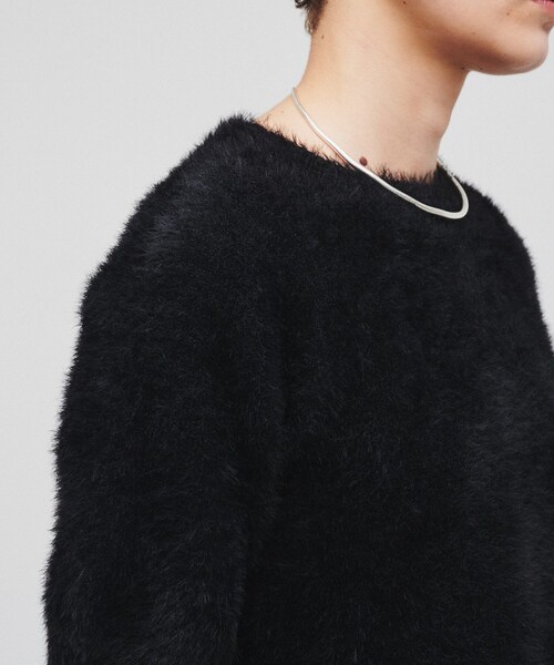 cloenc（クロエンス）の「◆【春セール／手洗い可】ハーフスリーブ シャギーニットプルオーバー（ニット/セーター・レディース・ピンク/チャコールグレー/ブラック・02）」の20枚目の写真