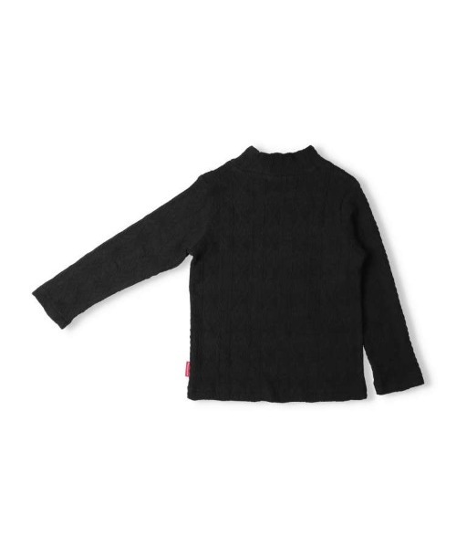 Moujonjon（ムージョンジョン）の「ハイネックTシャツ（Tシャツ/カットソー・キッズ・グレー/オフホワイト/ブラック・110/100/90/80/140/130/120）」の4枚目の写真