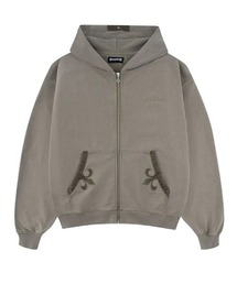 SUPPLIER/サプライヤー/Fleur Leather Patch Zip Hoodie