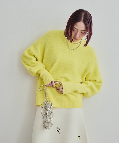 カラーフェザーニットトップス LHELBIE│Eimee Law & LHELBIE 公式